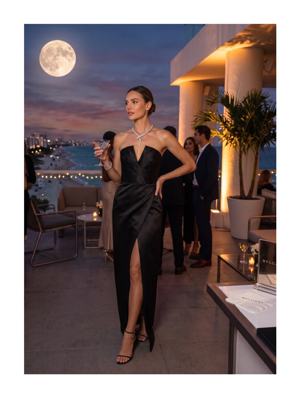 Jay Godfrey ❤︎︎ Darcy Strapless V-Neck Goddess Gown Dress W/ Slit ❤︎︎ Black 6